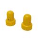 Small Yellow Trampoline Enclosure Pole Cap for Skywalker, 2 Caps (11047 bolts sold separately)