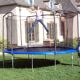 Net for 8ft Trampoline Enclosure using 3 Arches and Straps