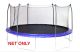 Trampoline Replacement Net for 17ft or 17ft x 15ft Oval - Only for 6 Pole Skywalker Trampolines (Netting & straps) - Free shipping