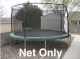 Trampoline Replacement Net for 15ft Round - 4 Pole Enclosure Systems - using a Top Ring (net and rope only)