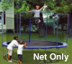 Trampoline Replacement Net for 14ft Round - 3 Arch Enclosure Systems - using Straps - NET, STRAPS, ROPE ONLY