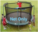Trampoline Replacement Net for 15ft Round for 3 Arches with Sleeves at the top (not a complete trampoline)