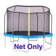 Universal Net for 15ft Trampoline Enclosure using 6 Poles and Top Ring - Fits Airzone Trampolines