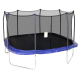 14ft x 14ft Square Blue Trampoline Safety Pad, fits Skywalker with 8 curved poles (pad only, not a trampoline, measure your outside frame before ordering, your mat should be 12.3 x 12.3 feet)