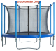 Trampoline Enclosure System for 14ft Trampoline that has 4 U-Legs, 8 poles
