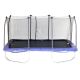 Skywalker 9' x 15' Rectangle Trampoline with Enclosure and Blue Safety Pad