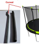 14ft frame, Upper Curved Half of the Enclosure Pole fits trampolines with poles that angle out, not for Propel trampolines (if you need the lower half, order 62001-2-UT1)