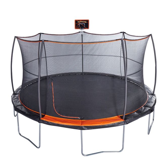 JumpKing 15' Trampoline w/ Basketball Hoop