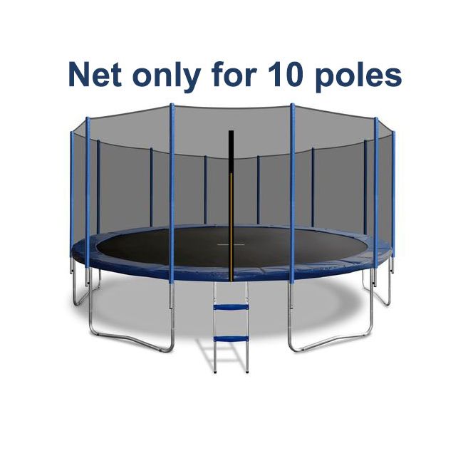 Trampoline Replacement Net for 15ft Round - 10 Pole Enclosure